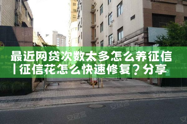最近网贷次数太多怎么养征信|养征信|债务重组